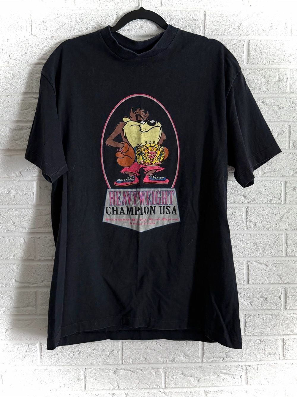 Vintage Looney Tunes Tasmanian Devil Single Stitch T-Shirt Size XL
